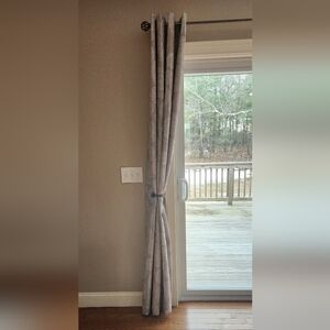 Elegant Gray Curtain (2 Panels)